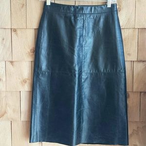 SEXY Black leather Skirt